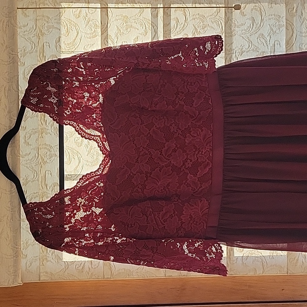 Formal Burgundy Dress